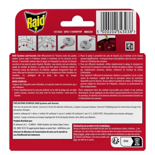 Raid Max Système anti-fourmis x1