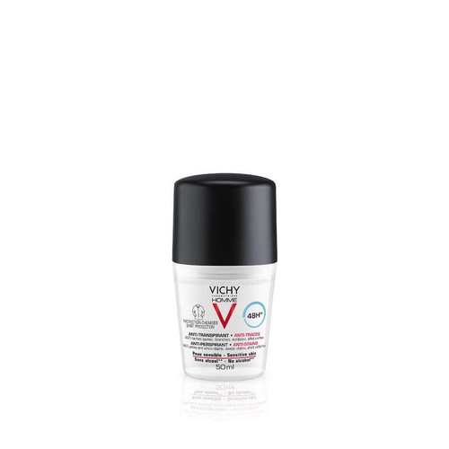 Vichy Homme Déodorant Anti-Transpirant 48H Anti-Traces Roll-On 50ml
