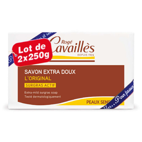 [Para] Rogé Cavaillès Savon Extra Doux Surgras Peaux Sensibles 2x250g