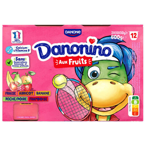 Danonino Petits Suisses Aux Fruits 12x50g