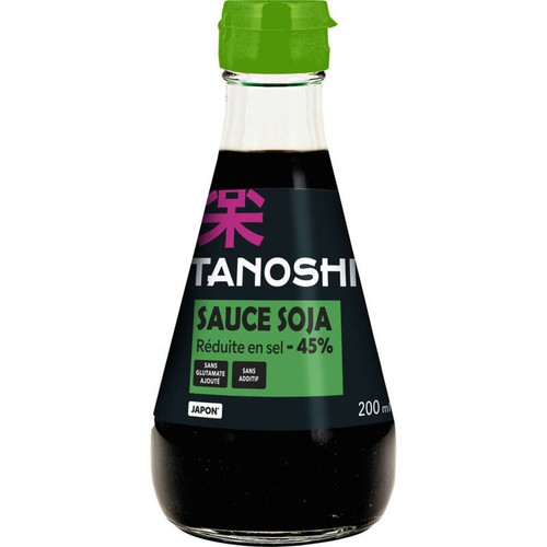 Tanoshi Japon Sauce Soja Réduite En Sel 200ml