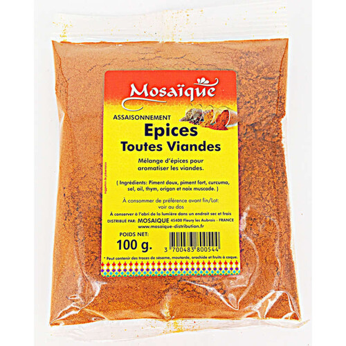 Mosaique Epices Toutes Viandes 100g