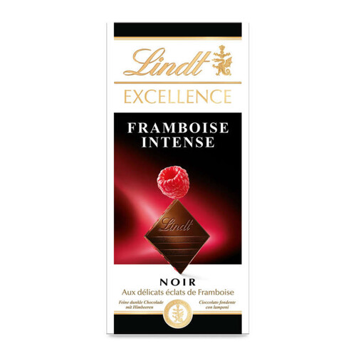 Lindt Excellence Tablette Chocolat Noir Framboise 100G