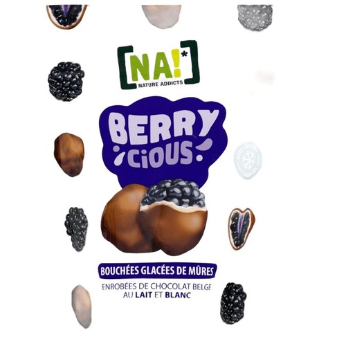 [NA !*] Mûres chocolat au lait et blanc surgelées 100g