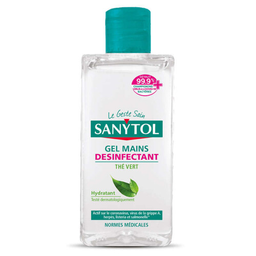 Sanytol Gel Mains Désinfectant, Thé Vert 75ml