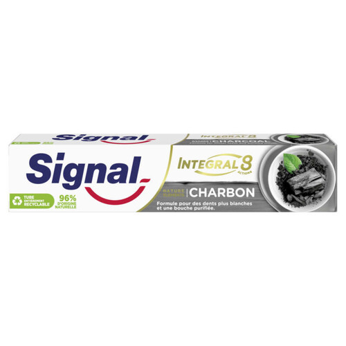 Signal Dentifrice Antibactérien Integral 8 Nature Elements Charbon Blancheur & Détox 75ml