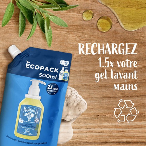 Le Petit Marseillais Ecopack Antibactérien 500ml