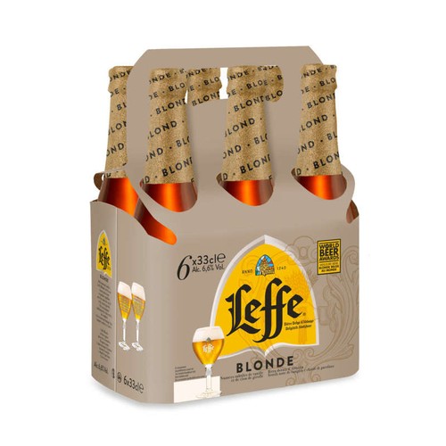 Leffe Bière Blonde D'Abbaye 6°6 6x33cl