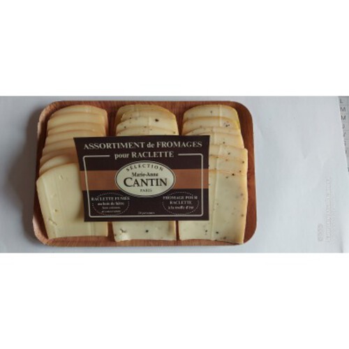 Marie Anne Cantin Assortiment de Fromage Fumé & Truffé pour Raclette 550g