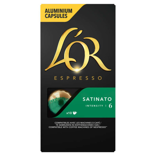 L'Or Espresso Café Satinato intensité 6 x10 capsules 52g