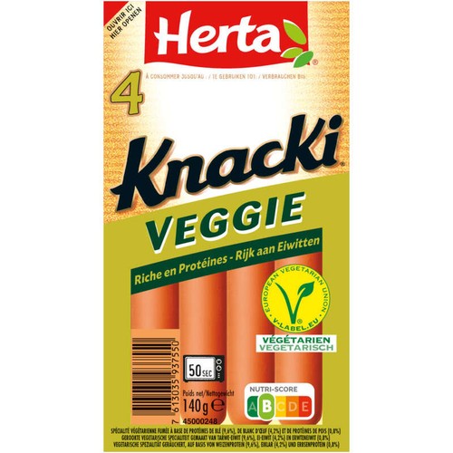 Herta Knacki Saucisses végétales x4