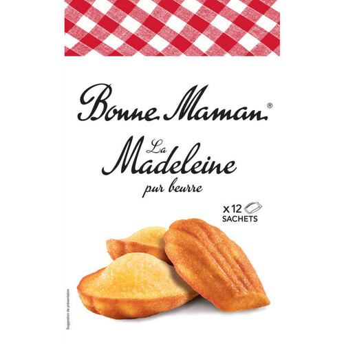 Bonne Maman 12 Madeleines Pur Beurre Individuelles 300G