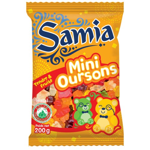 Samia Bonbons Mini Oursons Halal 200g