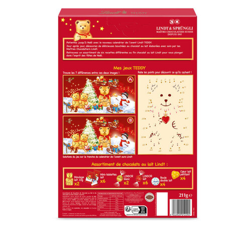 Lindt Calendrier de l'avent Teddy 2