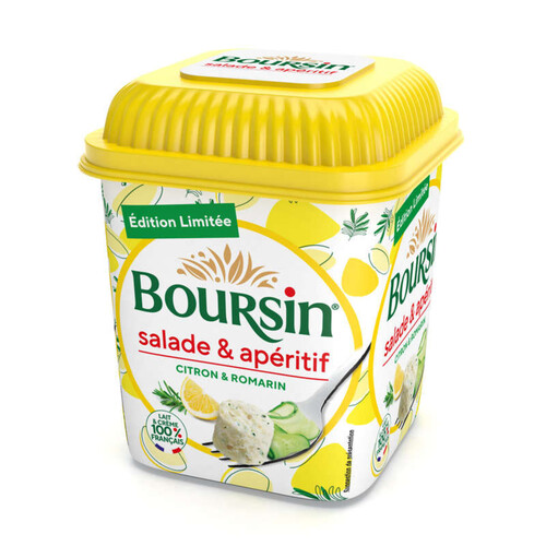 Boursin fromage salade et apéritif tomates et basilic 120g