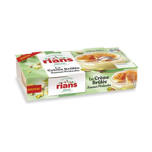 Rians Crème Brulée à la pistache 2x100g