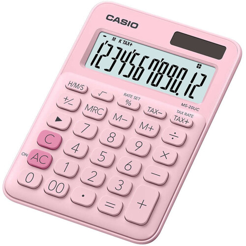 Casio Calculatrice MS20UC Rose Pastel