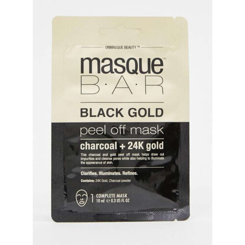 Masque Bar Black Gold Masque Peel off Charcoal 24k Gold 10ml