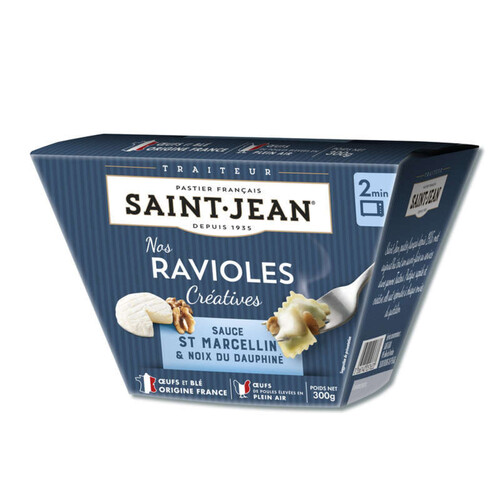 Saint Jean Box ravioles sauce saint marcellin et noix du dauphiné saint jean 300g