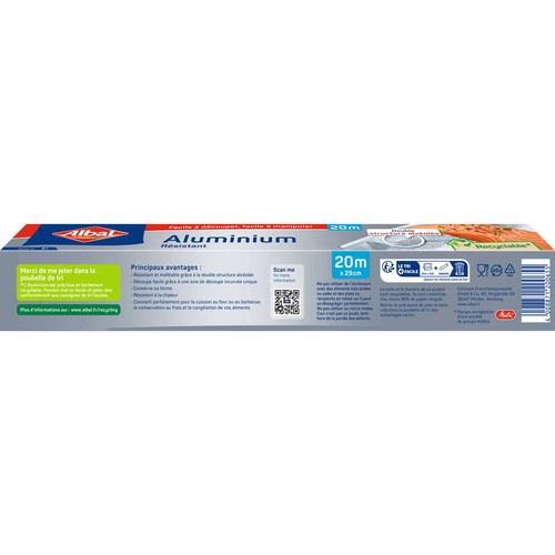 Albal Papier Aluminium Résistant