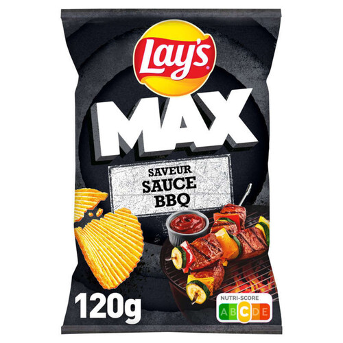 Lay's Max Chips Saveur Sauce BBQ 120g