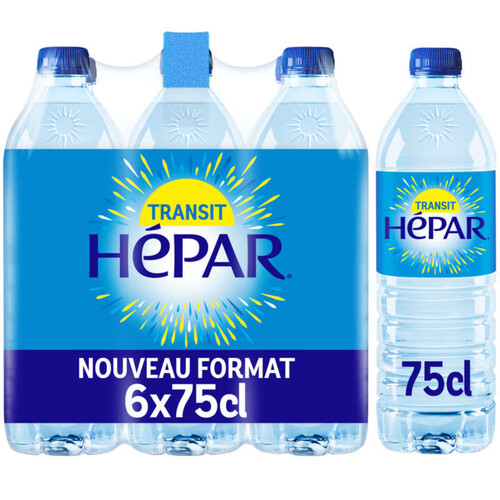 Hépar eau minérale naturelle 6x75cl