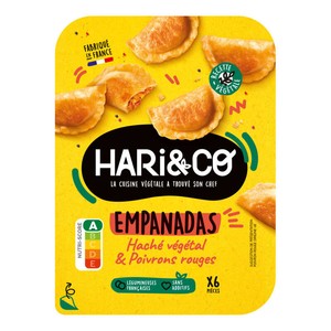 HARI&CO Empanadas Haché Végétal et Poivrons Rouges 120g