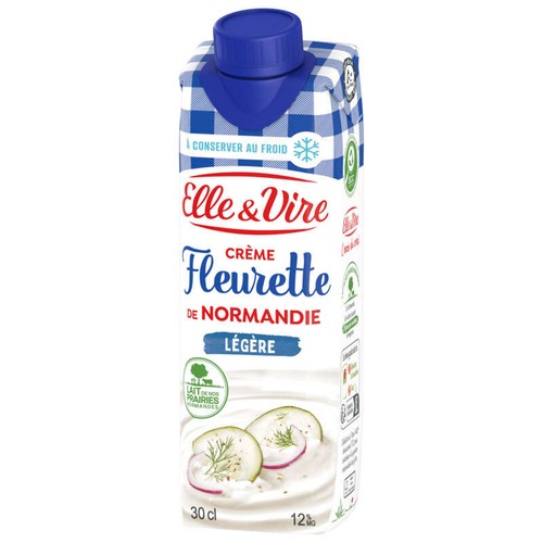 Elle & vire crème fleurette légère 12% mg brique 30cl
