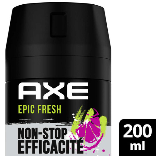 Axe Anti-Transpirant Homme Epic Fresh 72H Anti-Humidité 200ml