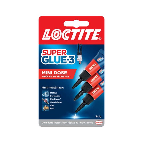 Loctite Colle Instantanée Superglue x3