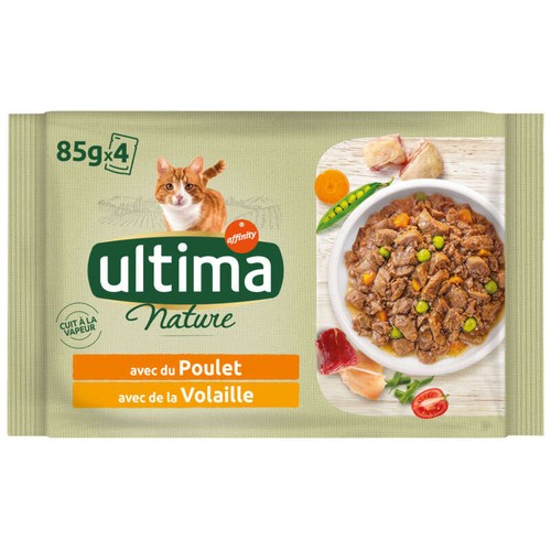 Ultima Pâtée Pour Chats Poulet Et Volaille 340g