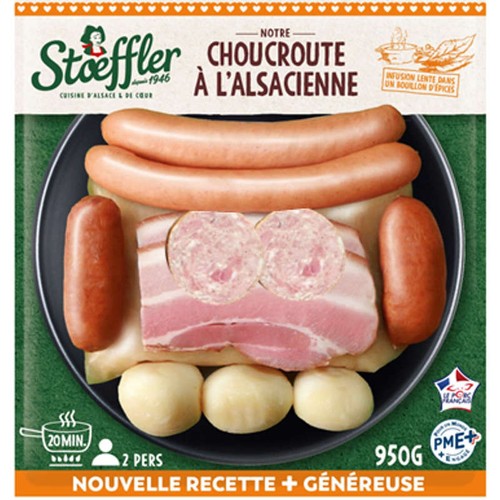 Stoeffler Choucroute Garnie à l'Alsacienne 2/3 Personnes 950G