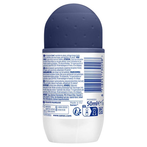 Sanex Men Dermo Deodorant Active Control 72h 6in1 50ml