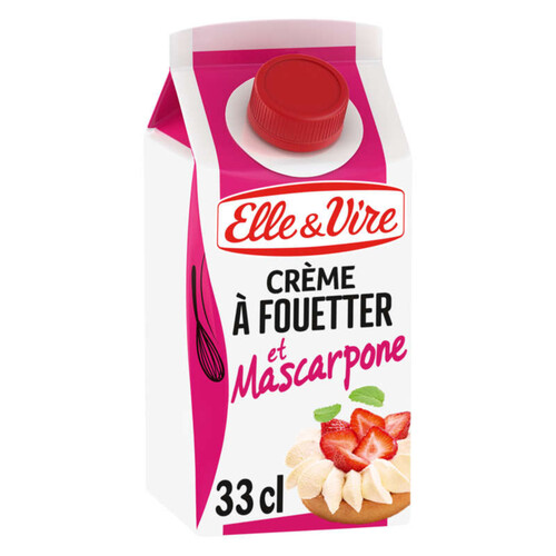 Elle & Vire Crème À Fouetter Et Mascarpone 33Cl