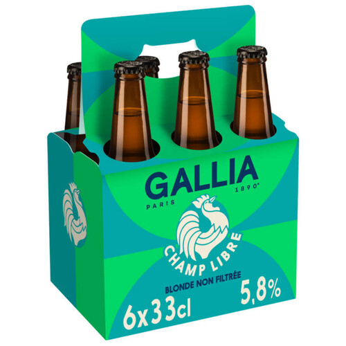 Gallia Bière Champ Libre 6x33cl