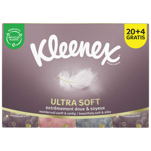 Kleenex Mouchoirs Ultrasoft Mini Regular (20+4 Gratuit)