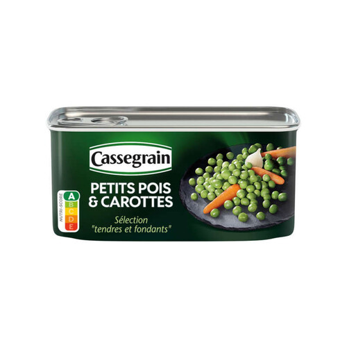 Cassegrain Petits Pois & Carottes Sélection Tendres & Fondants 130g