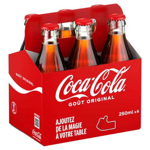 Coca-Cola Original Bouteilles en verre 6x25cl