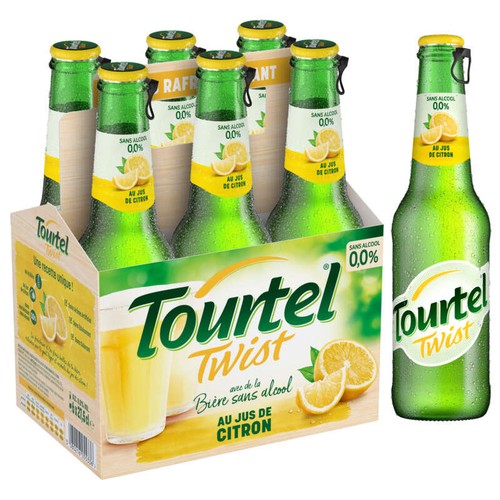 Tourtel Bière Sans Alcool Aromatisée Citron 6x27,5cl