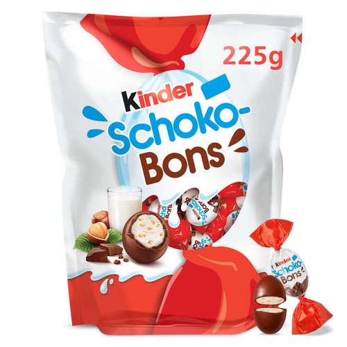 Kinder Schokobons Bonbons Chocolat Au Lait Et Noisette 225g