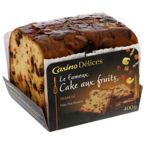 Casino Delices Cake aux fruits - Tranché - 400g