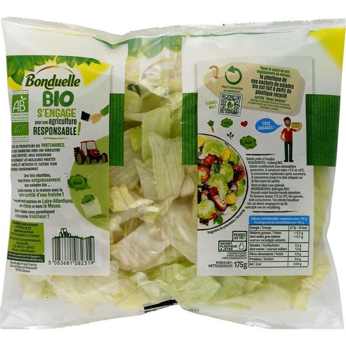 Bonduelle Salade iceberg bio 175g