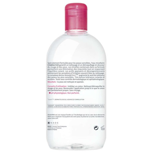 [Para] Bioderma Créaline H2O sans Parfum 500ml