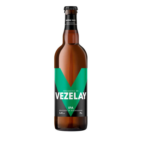 Vezelay bière ipa bio pur malt 5.4% alc. 75cl