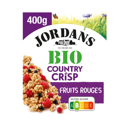 Jordans Céréales Bio Framboises Cassis Cranberries 400 G