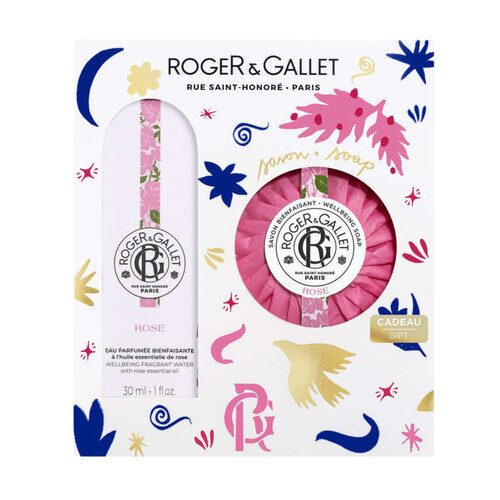 Roger & Gallet Coffret Eau Parfumée Bienfaisante Rose et son savon