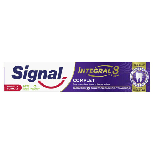 Signal integral 8 dentifrice complet prébiotique 75ml