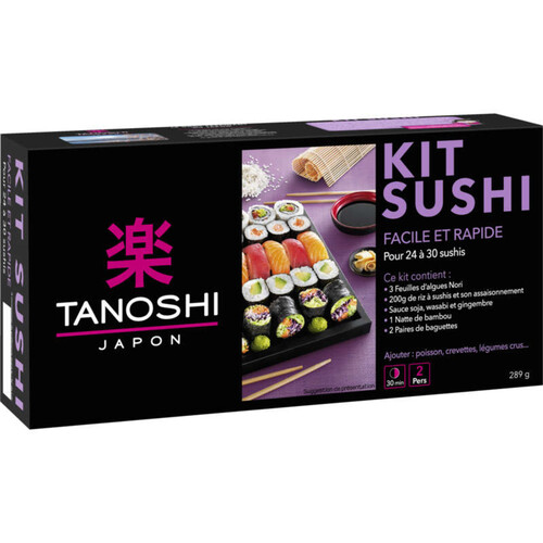 Tanoshi Kit Sushi, Facile Et Rapide, Pour 24 À 30 Sushis 289G