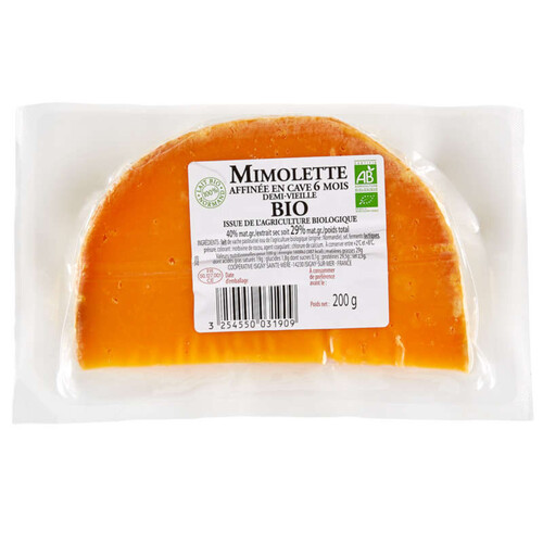 Isigny Sainte Mère Mimolette 1/2 Bio 200g