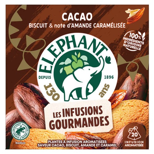 Eléphant Cacao biscuit amande caramel